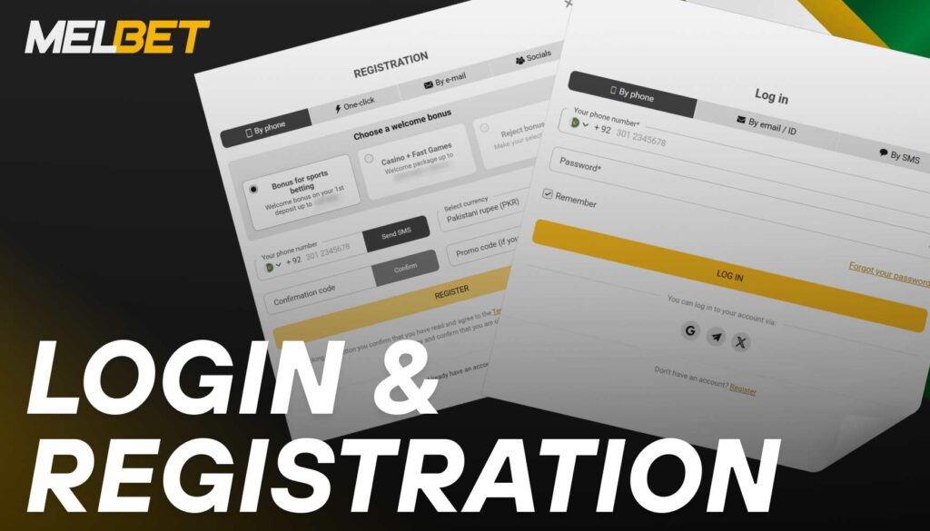 Registering on Melbet